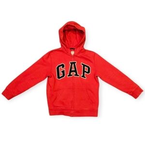 Kid's Gap, Red w/Black & White Logo Zippered Hoodie Size XL